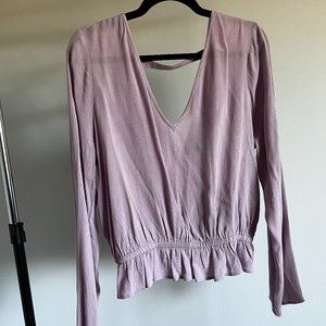 Express Lilac Open Back Top
